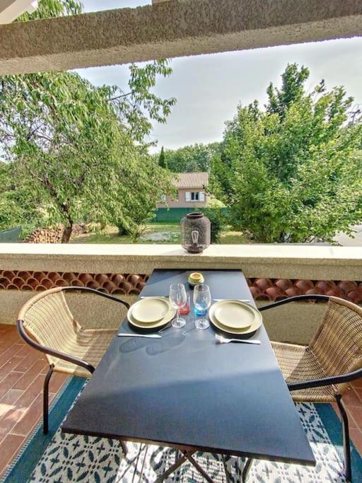 Les Penates Du Pastel - Jardin & Terrasse Apartamento Villefranche-de-Lauragais Exterior foto
